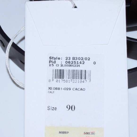 Salvatore Ferragamo Brown Belt Women\'s Size 90cm MSRP $590 main image 6